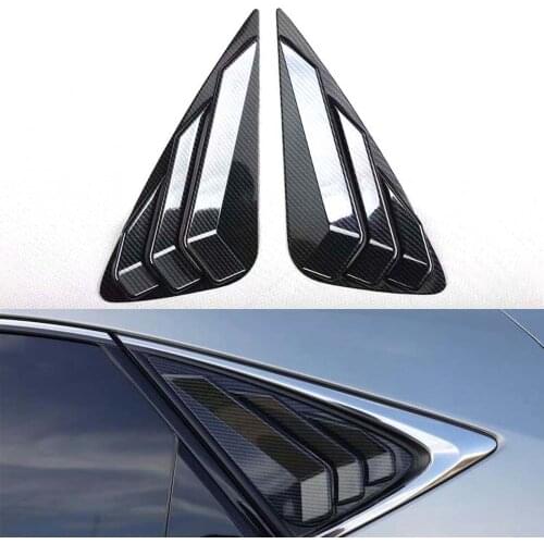 Car Rear Window Triangle Louver Decoration Cover Trim Styling For Lexus NX 2015-2020 New Exterior Auto Moldings Accessories