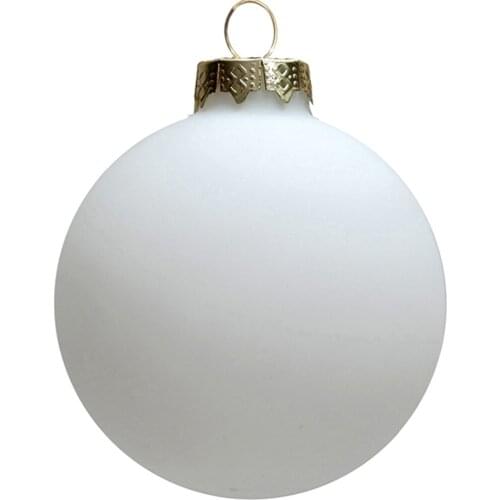 Free Shipping - 100/Pack, Home Party Event Christmas Xmas Tree Decoration Ornament Painted 80mm Frost Glass Ball - Matte