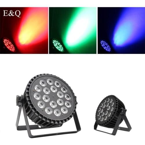 DJ high quality aluminum alloy LED panel light 18X18W 6 in 1 DJ Par DMX 512 light DMX for DJ disco ball lighting stage light