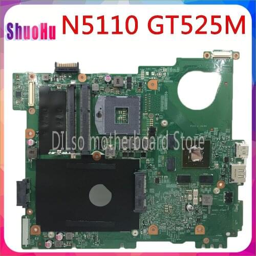 KEFU N5110 For DELL Inspiron 15R N5510 CN-0J2WW8 0J2WW8 HM67 DDR3 GT525M 1GB Original Test Motherboard Original 100% HM76 Intel