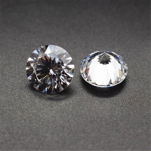 Grade AAA Cubic Zirconia Round Diamond Cut Gem Brilliant Cut Cubic Zirconia 16 Hearts and 16 Arrows Multiple Size to Choose GZ05