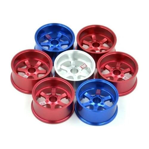 4pcs Aluminium alloy Medium diameter wheel hub Middle diameter wheels spare parts for Tamiya mini 4WD RC Car
