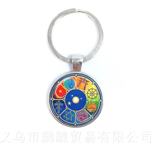 The Beautiful Pattern Of The Constellations Galaxy Zodiac Glass Dome Pendant Keychain Birthday, Star Sign, Horoscope Gift