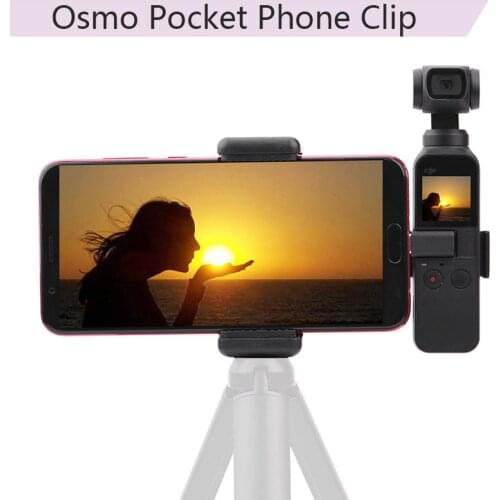 Portable Mount for DJI OSMO POCKET 2 Phone Securing Clip Fixing Bracket Stand Holder 1/4'' Handheld Gimbal Connector Adapter
