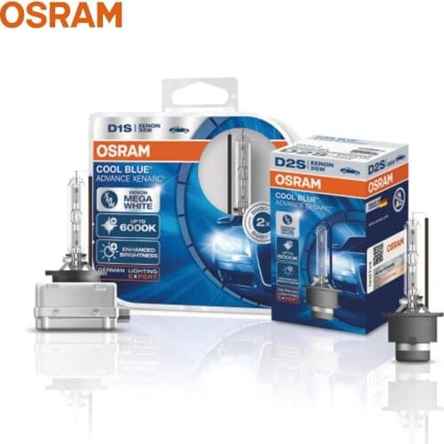 OSRAM HID D3S D1S D2S D4S CBA Xenon Super White Car Headlight High / Low Beam Original 6000K 12V Cool Blue Advance (2 Pcs)