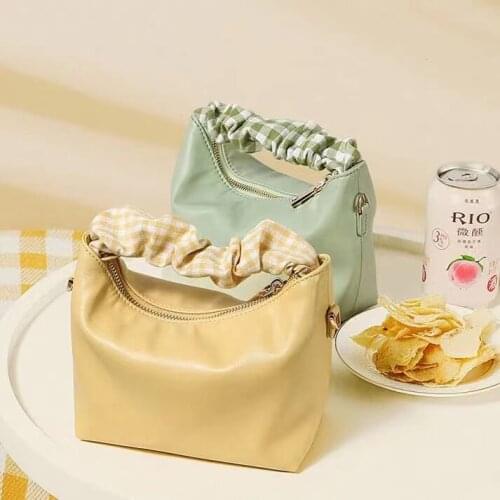 Summer Colorful PU Messenger Bags Soft Causal Crossbody Handbag Leather Cloud Top-handle Bag Women Tote Solid Shoulder Bag Purse