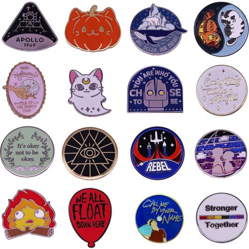 LGBT Rainbow Hard Enamel Pins Animal Cat Brooches Women Men Lapel Badges Backpack Collar Fashion Jewelry Gifts For Kids Friend