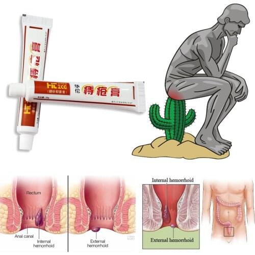 10PCS/lot Hemorrhoids Ointment Plant Herbal Materials Effect Hemorrhoids Cream Internal Hemorrhoids Piles External Anal Fissure