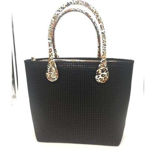 Fashion Large capacity EVA Tote Bag Handbag Beach B For Women Black And White Pattern 2021