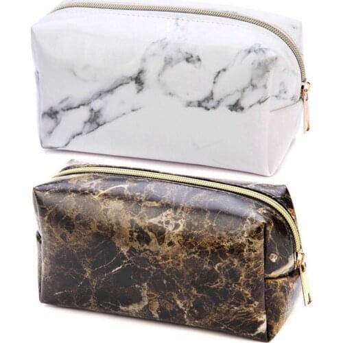 Marble Pencil Case For Girls Boy PU Leather School Supplies Fashion Stationery Gift Big Pencil Case Cute Pencil Box School Tools