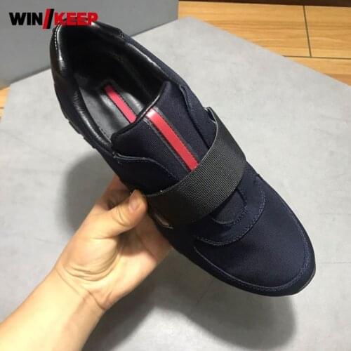 Mens Outdoor Sport Shoes Breathable Mesh Hook Loop Thick Platform Shoes Brand Designer Training Fitness Joggers Running Sneakers