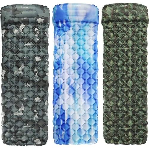 Portable Air Mattress Inflatable Outdoor Hiking Moisture Pad Ultralight Sleeping Pad Tent Cama Inflable Camping Equipment EF50CQ