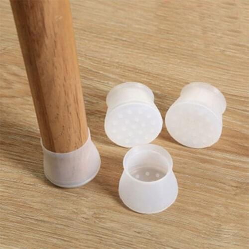 4pc Table Chair Leg Silicone Cap Pad Furniture Table Feet Cover Floor Protector Non-slip Table Chair Mat Caps Foot Protection