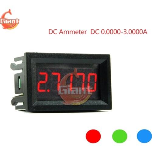 New DC4-30V 0.36" 5 Digits 0-3A DC Ammeter Digital Current Panel Meter Amp Meter Tester Detector LED Display Built-in Shunt