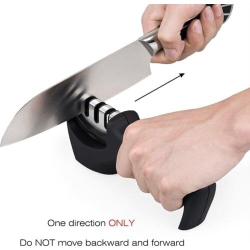 Professional Knife Sharpener 3 Stages Kitchen Sharpening Stone Tungsten Diamond Ceramic Grinder knives Whetstone Sharpener Tool