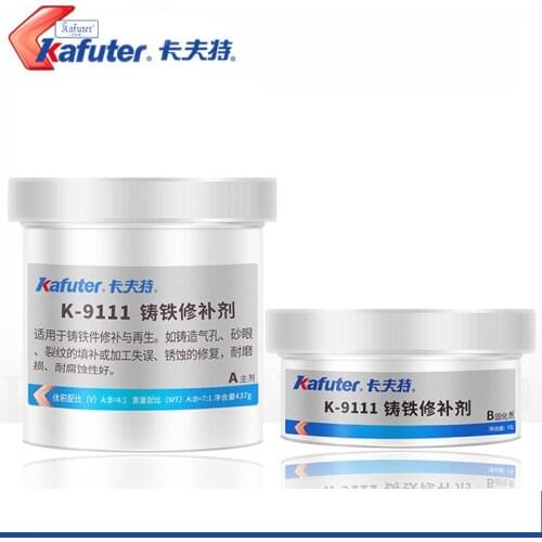 Kafuter K-9111 cast iron repair agent Ductile iron gray cast iron radiator pipe repair glue