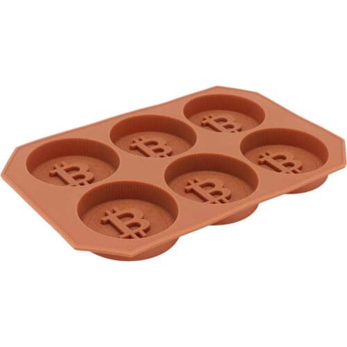 DIY Cake Mold Bitcoin Chocolate Mold DIY Bitcoin Virtual Coin Silicone for Chocolates for Ice Cubes