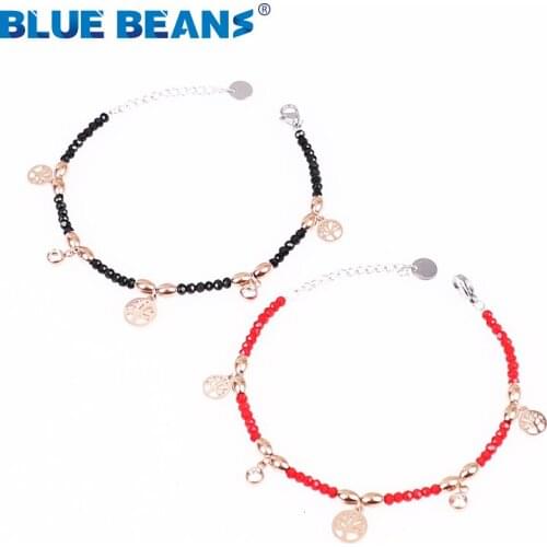 Stainless steel Bracelets & Bangles tree of Life pendant Designer Charm crystal Bracelet For Women Pendant Beading Bracelet