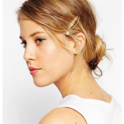 1@# 2021 New Hair Clips Bridal Headdress Lovely Jewelry Hairpins Clips Hairpins Hairpins Women Beautiful Plated Women Pearl