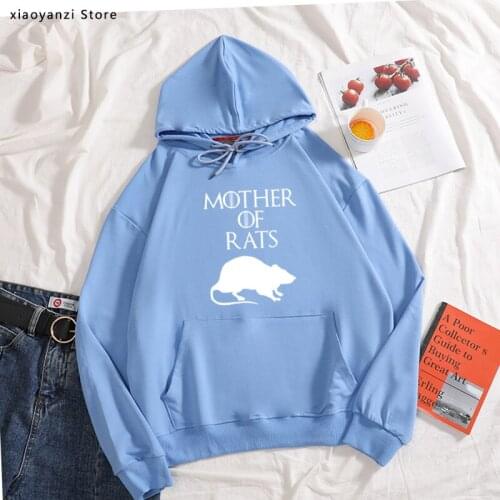 2020 Style Funny Mother of Rats women hoodies Streetwear Casual sports Print Cotton Hip Hop Casual joggers pullovers sweatshirts