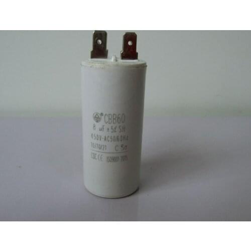 8uf,450v,50/60Hz,25/85/21po,four skewer slice, cylindrical