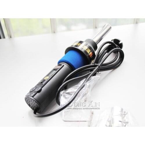 Free shipping 220V 240V hot air gun LCD Adjustable IC SMD BGA+ 4Nozzle 8018LCD Heat Hot Air Gun Desoldering Soldering Station