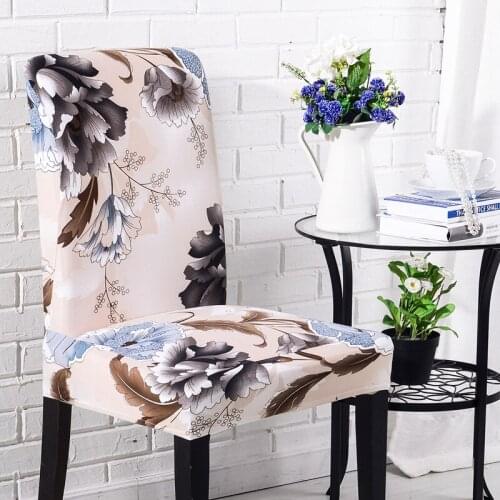 Polyester Printing Home Chair Cover Elastic Computer Chair Cover Dining Chair Cover Washable Removable Decora Housse De Chaise