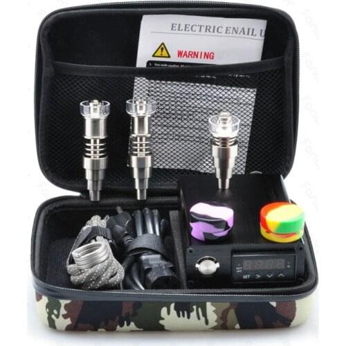 Fancier Electric nail Kit 110V / 220V Hybrid Quartz Titanium Nail with Heater Coil 10mm 16mm 20mm free shipping
