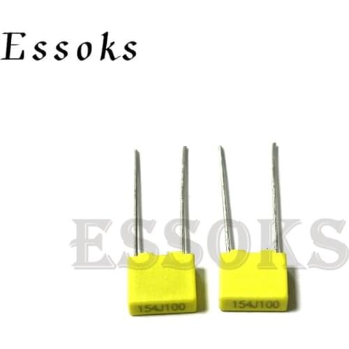 20PCS Correction capacitor 100V 150NF 100V154J 154 154J 0.15UF Pitch 5mm Polypropylene Safety Plastic Film capacitors