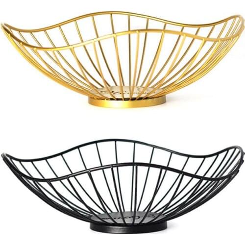 Creative Iron Fruit Bowl Countertop Storage Basket for Snacks Fruit Vegetables Dropship