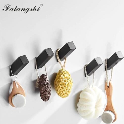 304 Stainless Steel Hook, Black Rust-Proof Clothes Hook, Wall Hanging Bracket, Wall Hook