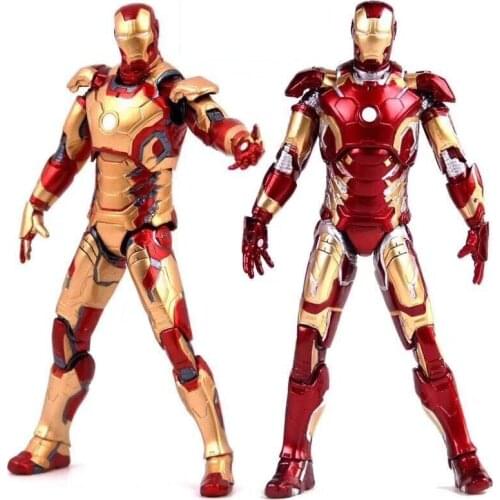 Marvel The Avengers Iron Man 2 Mark MK 42&MK43 PVC Action Figure Collectible Model Toys 18cm