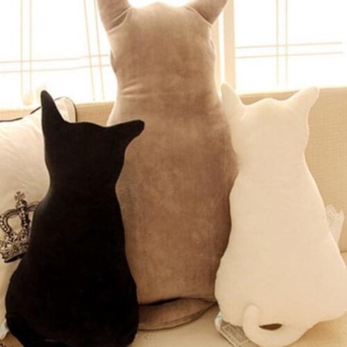 Cute Cat Soft Plush Back Shadow Toy Sofa Pillow Seat Cushion Birthday Gift Sofa Pillow Cushion Childrens Room Decoration