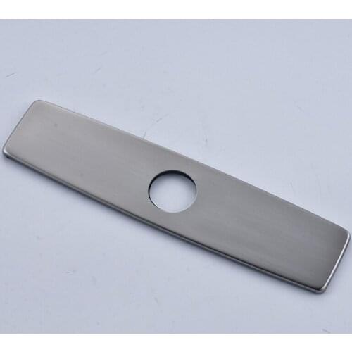 Nickel Brushed Kitchen & Bathroom Basin Faucet 10 Inch Hole Cover Plate Deck Plate