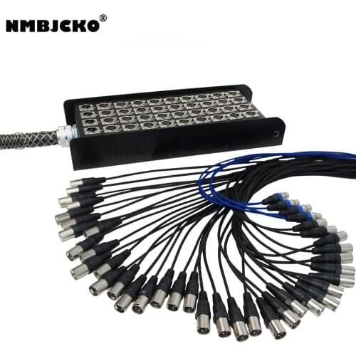 NMBJCKO 40 Channel 3 Pin XLR Snake Cable with Male connector to XLR female socket Audio Cord snake cable