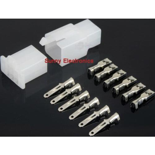Wholesale 6 Way Electrical Wiring Multi-Connector with 2.8mm Terminals 200set/lot