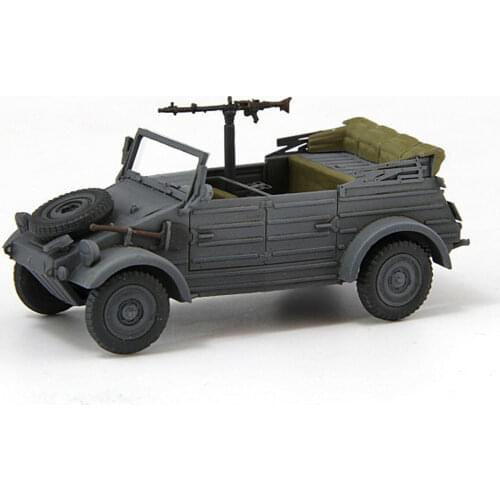 S-Model 1/72 German Kubelwagen VW82,Type 82 Jeep With Gun Finshed Product#CP0037