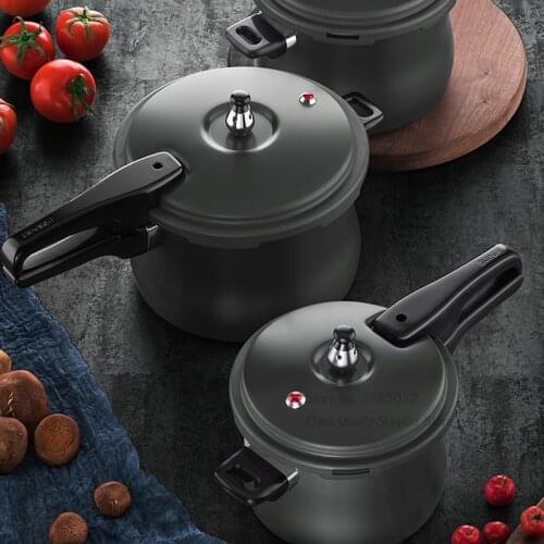 6L Home Pressure Cooker Ultra Safe Anti Burst Design Large Capacity Thickened Aluminum Alloy Cooking Pot for 3-4 Persons