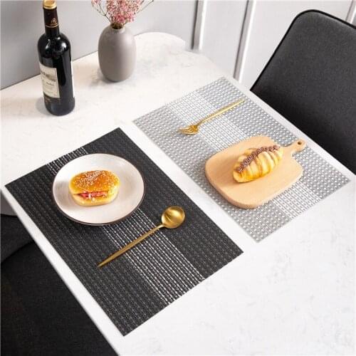 European Style Light Luxury Restaurant PVC Insulation Pad Placemat Creative New Household Environmental Protection Coaster
