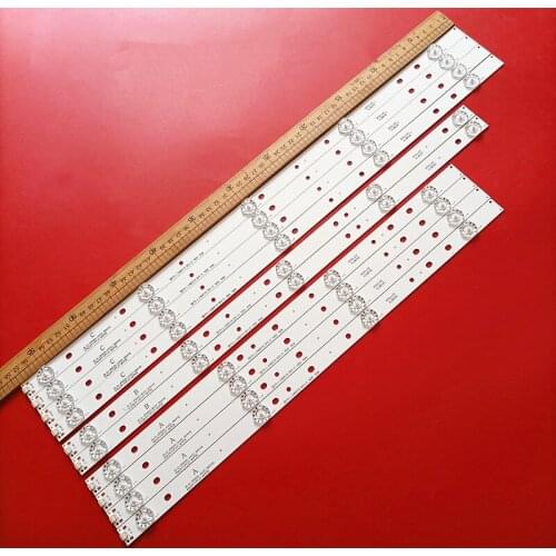 LED Backlight strip 5/4 lamps For AKAI 55'' TV AKTV551 JS-D-JP5520-A41EC B51EC C51EC (60416) MS-L0956 6V/LED