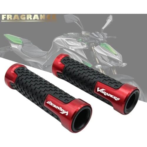 Universal 22mm 7/8'' CNC Aluminum Rubber Motorcycle Anti-Skid Handle Grips grips handlebar for honda varadero vstrom