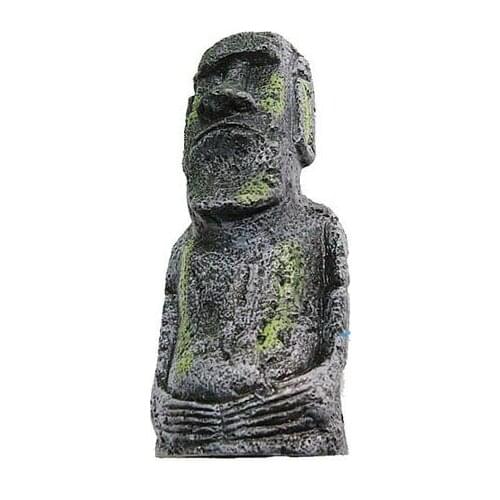 The Easter Island Statue Accessory Stone Pipe Aquarium Decoration Ornament Fish Tank Accessories