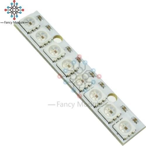 WS2812 WS2812B WS 2811 5050 RGB LED Lamp Panel Module 5V 8-Bit Rainbow LED Precise