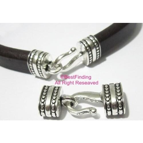 Licorice hook clasp 10x6mm Licorice leather hooks -LC30