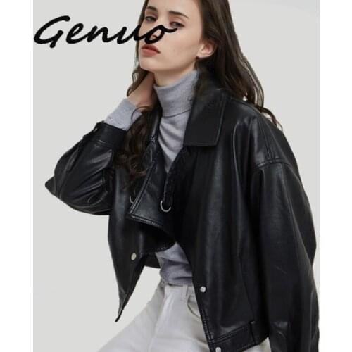 Womens Plus Size Short Jacket Blazers 2019 Autumn PU Leather Buttons Splicing Faux Fur Jacket Ladies Skinny Locomotive Blazers