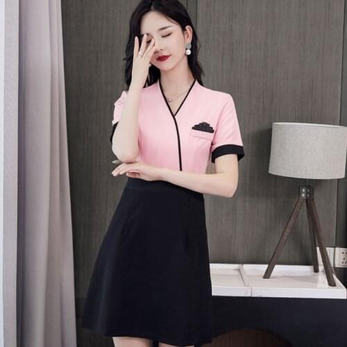 2021 Fashion Ol Styles Dressses Elegant Women Summer Fall Dress For Women Business Work Wear Professional Office Vestidos AA5693