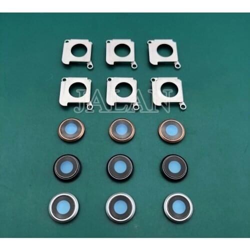10 Set 100% Original New For Phone 8 Back Camera Glass Lens With Frame Accessories Camera Lens Metal Holder Cover Frame Cap