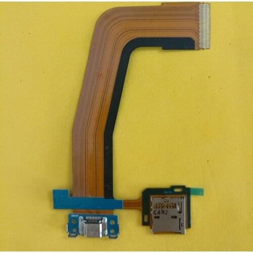 10pcs replacement for Samsung Galaxy Tab S 10.5 T800 USB Dock Connector Charging Port Flex with SD Card Reader Flex Cable