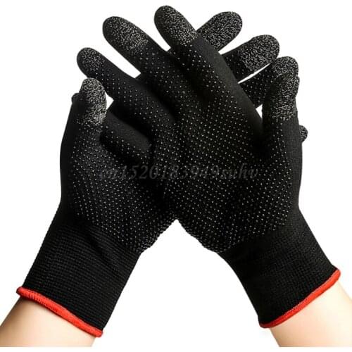 2pcs Hand Cover Game Controller for PUBG Sweat Proof Non-Scratch Sensitive Touch Screen Gaming Finger Thumb Sleeve Gloves