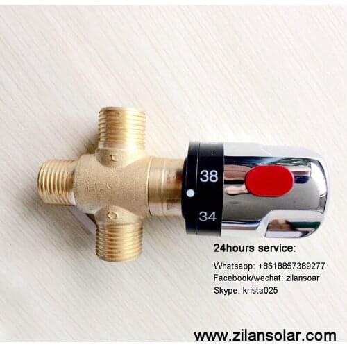 3/4" brass thermostatic mixing valve